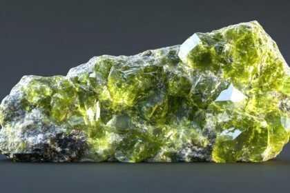 Ragyogó zöld peridot ásvány, amely a belső harmóniát segíti.