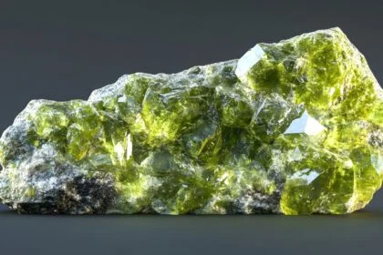 Ragyogó zöld peridot ásvány, amely a belső harmóniát segíti.